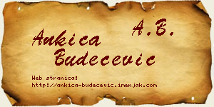 Ankica Budečević vizit kartica